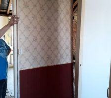 Démontage de la porte de la suite parentale