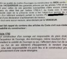 Mention faisant apparaître le N° de PC et une déclaration de fin d'achèvement de travaux... Or, la déclaration n'a jamais été déposée en mairie!!!