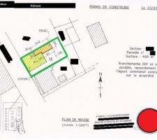 Extrait du PC : absence de l'atelier en continuité de l'extension (limite de propriété)