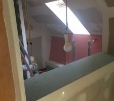 Future sdb étage avec verrière