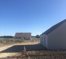 Vue générale terrassement terminé