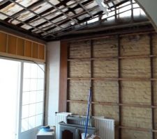 Verrière dans l'extension, plus que deux autres à enlever aprés...