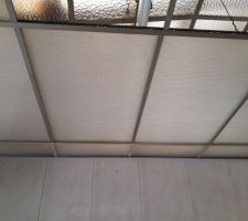Verrière dans l'extension, première version polycarbonate, en démontage.
