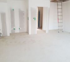 Coulage chape liquide salon autre vu