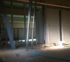 Installation des cloisons et portes interieur