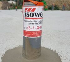 Preuve du traitement anti termites autour de la maison et des sorties gaines et tuyaux