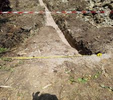 Tranch&eacute; tout a l'egout et eau