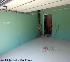 Semaine du 09 au 13 Juillet - Pose des placos terminée.

Garage