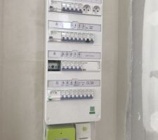 Tableau électrique.... presque terminé et compteur linky installé par ENEDIS