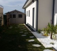 Terrasse côté Ouest : le coin "zen"