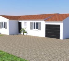 Vue 3D Sketchup - façade 1