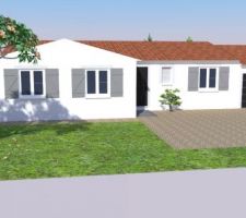 Vue 3D Sketchup - façade 2