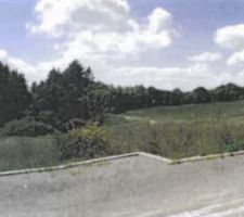 Voici le terrain de notre futur construction