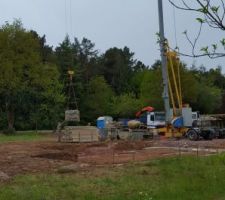Arrivée de la grue