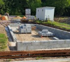 Avant coulage dalle sur vide sanitaire