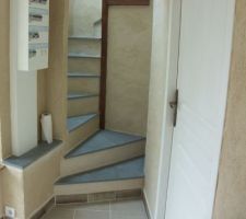 Finition escalier du 2ème