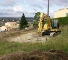 Terrassement - premier jour (sur quatre jours)