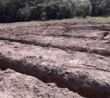 Fouilles creusées