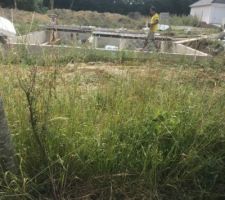 Préparation 
planché du RDC en cours