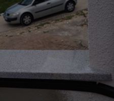 Couventines abimées par l'échafaudage...