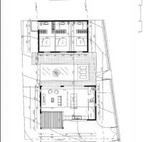 Plan du rdc avec la maison 4p le rdj lui comprend un 2p