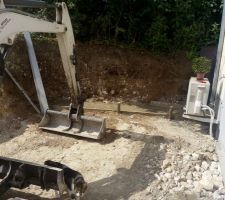 Début des travaux d'aménagement extérieur