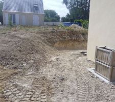 Début des travaux d'aménagement extérieur