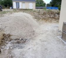 Début des travaux d'aménagement extérieur
