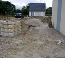 Début des travaux d'aménagement extérieur