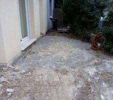 Début des travaux d'aménagement extérieur