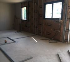 Isolation plus placo de toutes les pi&egrave;ces