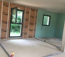 Isolation plus placo de toutes les pi&egrave;ces