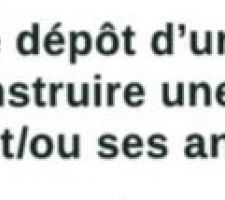 Récépissé permis de construire