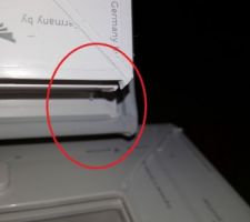 Fenêtre non ébavurée