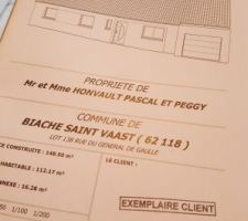 Plan définitif pour permis de construire