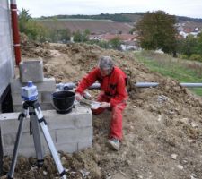 Branchement eaux pluviales et pose regard