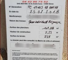 Permis affiché !!