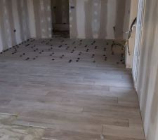 Carrelage rdc imitation parquet