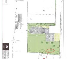 Plans de masse sur terrain.