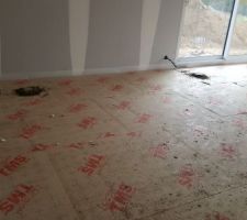 Préparation de plots pour couler la chape