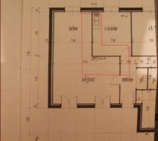 Plan coté gauche de la maison