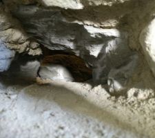 Ouverture pour passage technique entre la cuisine et la chaufferie/local technique