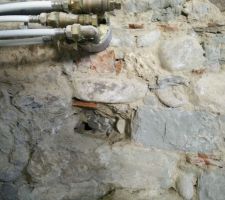 Ouverture pour passage technique entre la cuisine et la chaufferie/local technique