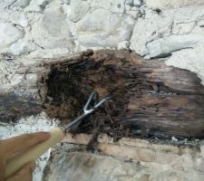 Linteau bois us&eacute;