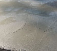 Coulage de la dalle par très forte chaleur plus de 32°....fissures