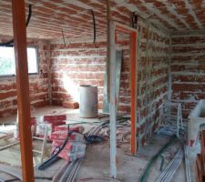 Cloison en cours