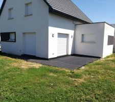 Pose de la bâche EPDM d'étanchéité sur la terrasse