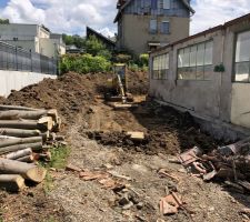 D&eacute;but du terrassement