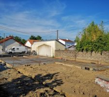 Tout est prêt pour le coulage de la dalle