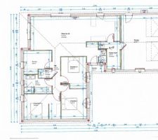 Plan proposé par le constructeur Bâtisseur d'Ici.
Plan retenu pour le projet.